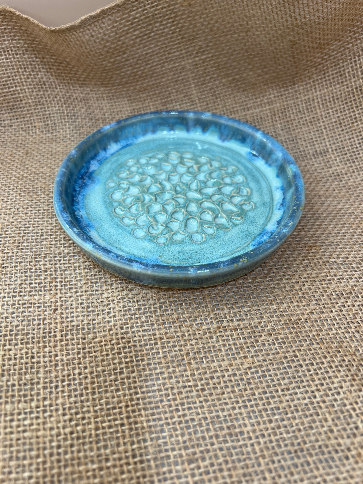 Grater Dish - Blues & Turquoise