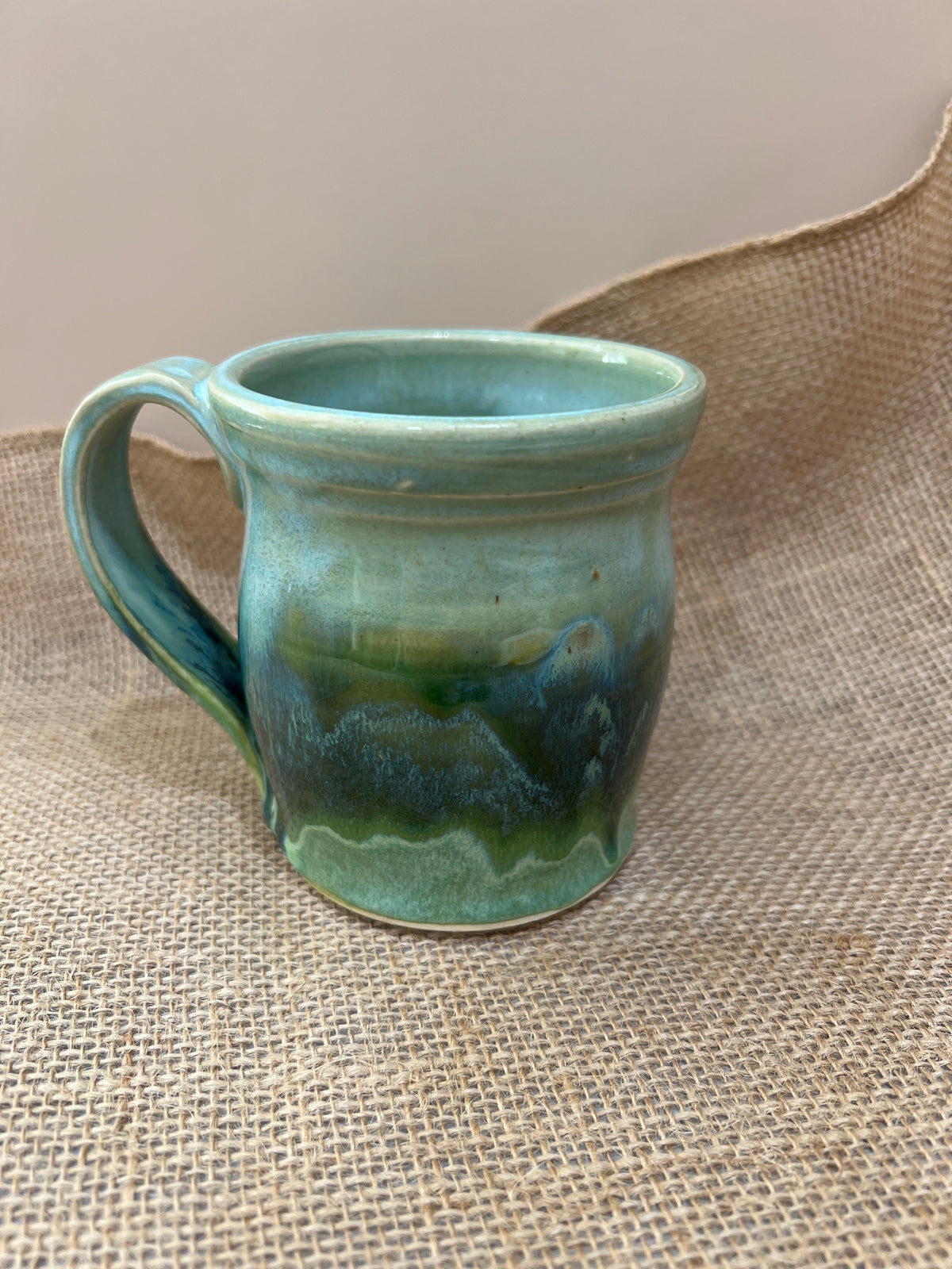 Mug - Greens & Soft Blue
