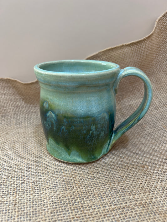 Mug - Greens & Soft Blue