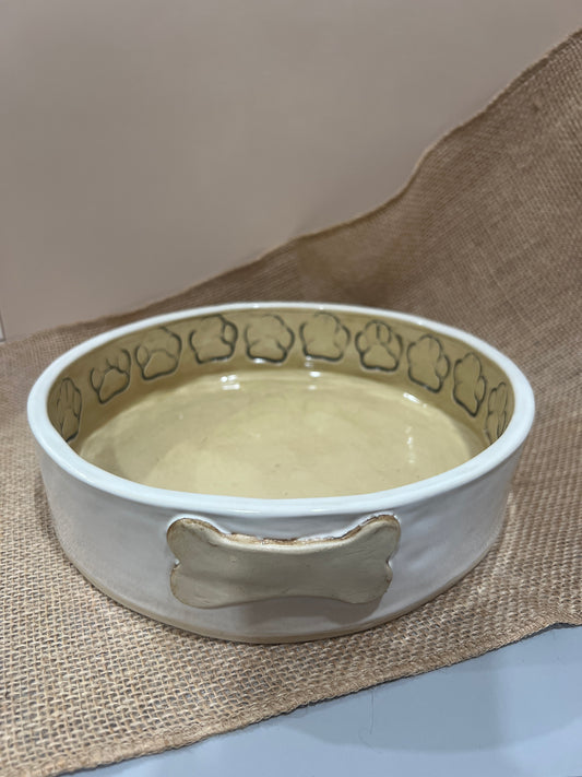Dog Bowl Large White