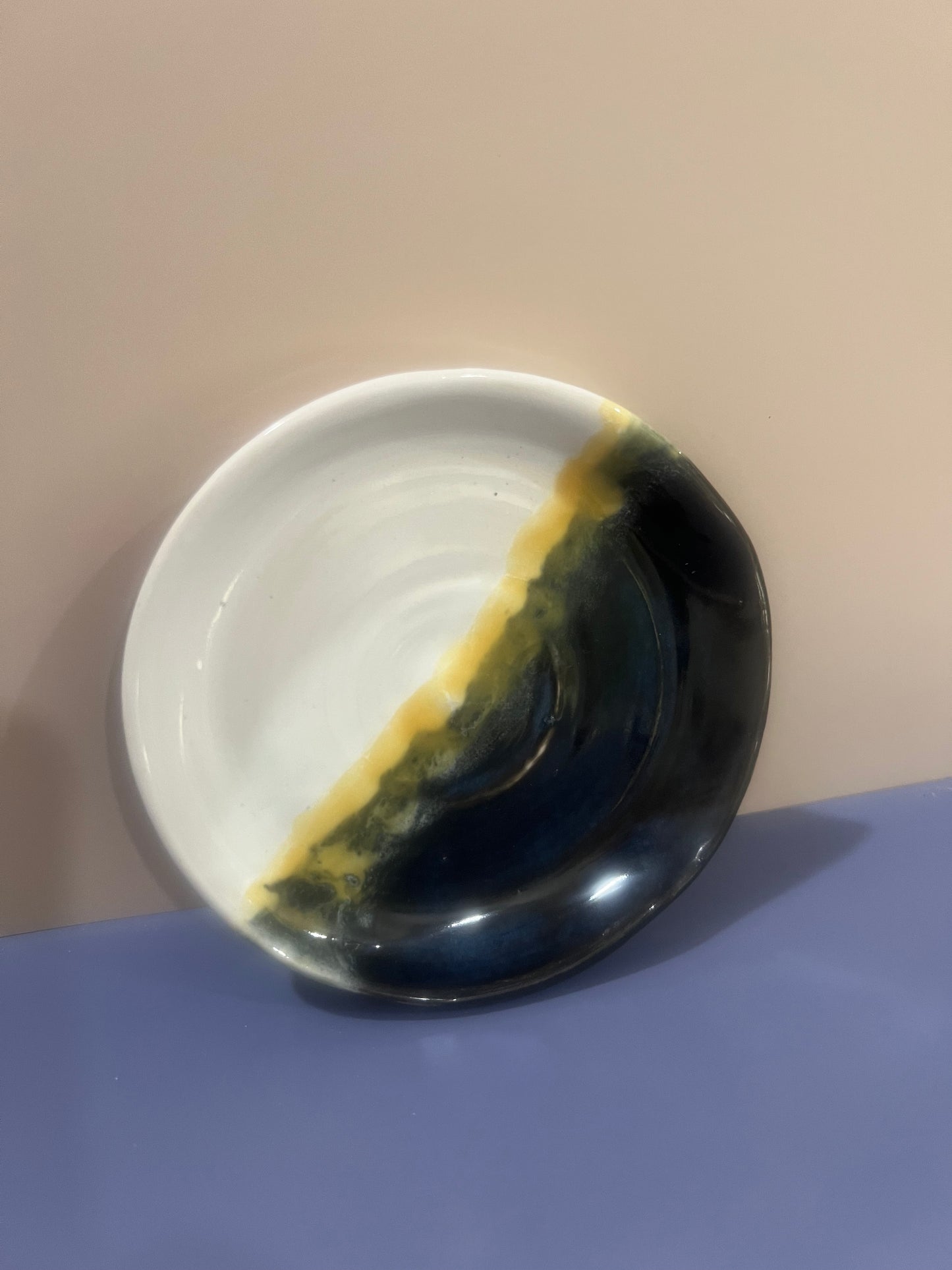 Spoon Rest - Cream, Blue, Yellow