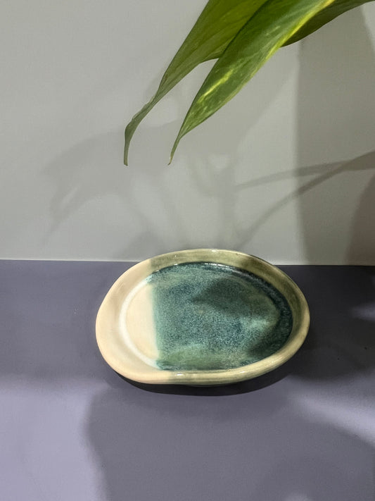 Spoon Rest turquoise & cream