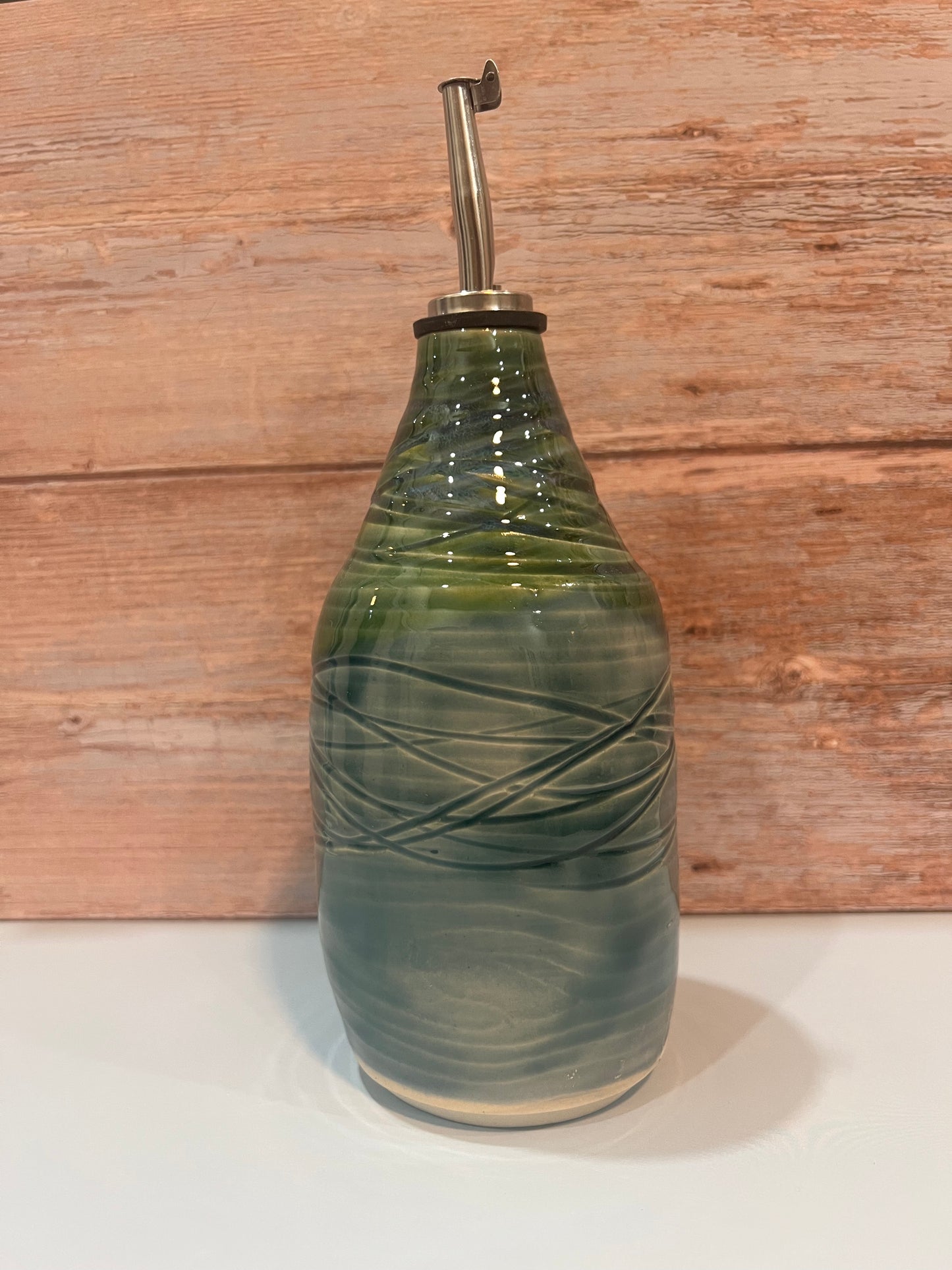 Oil Pourer - green & fog