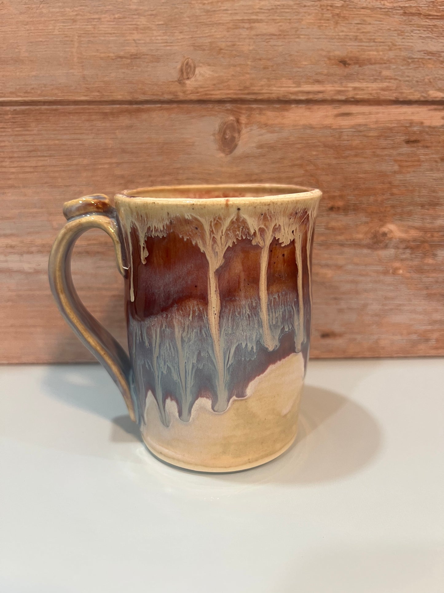 Mug - Blues & Merlot w/ creamy drips