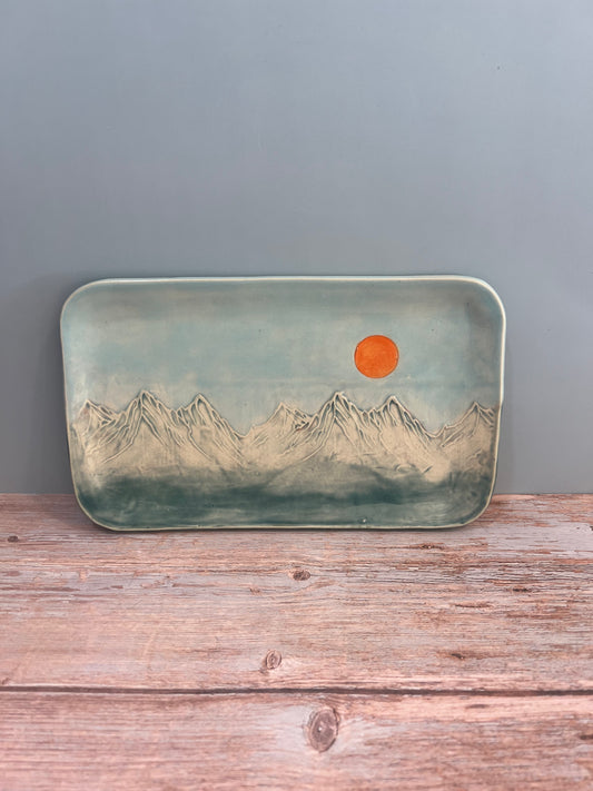 Platter with Mountains