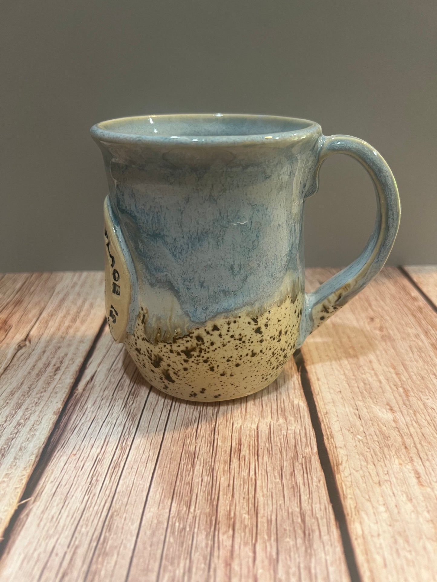 Mug-A Woman’s Place soft blue & wintereood