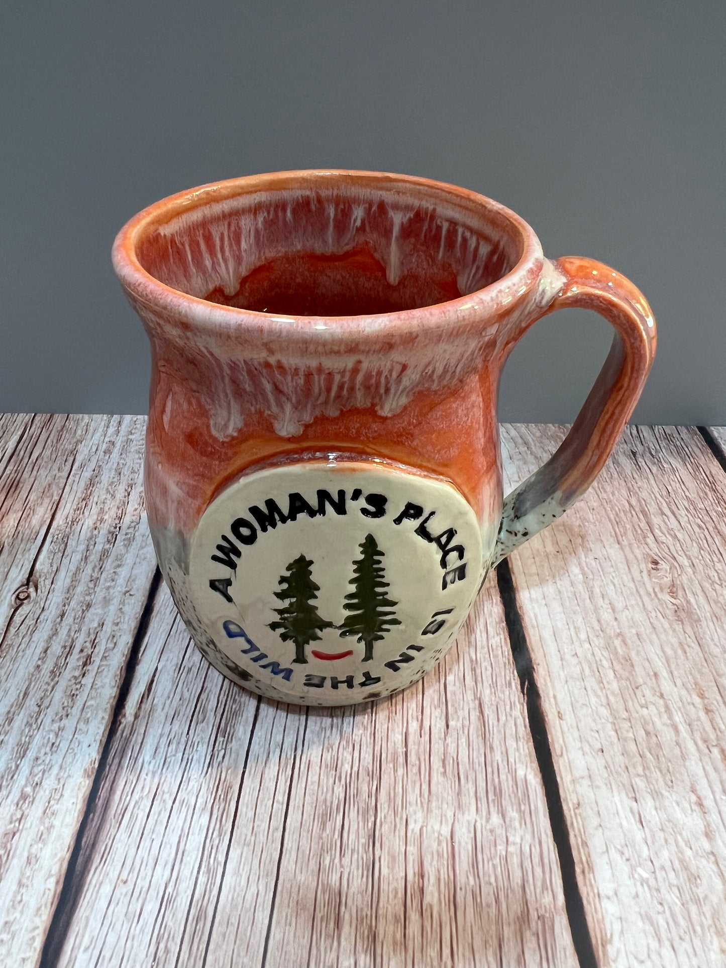 Mug - A Woman’s Place salmon & winterwood